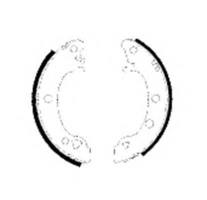 FORD 6 134 909 Комплект гальмівних колодок