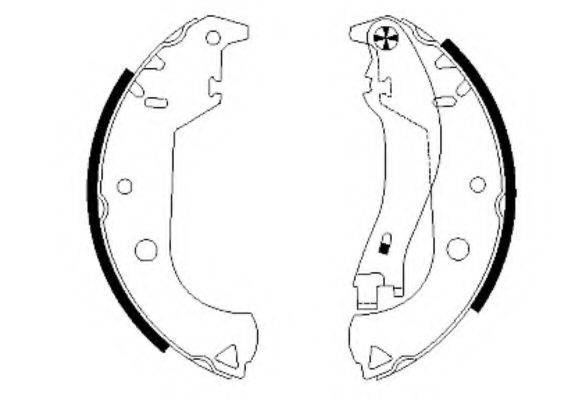 FIAT 77362452 Комплект гальмівних колодок