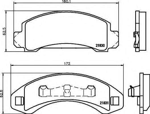 FORD 4073370 Комплект гальмівних колодок, дискове гальмо