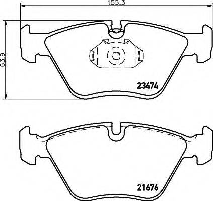 BMW 34112282995 Комплект гальмівних колодок, дискове гальмо