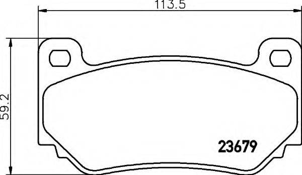 MG SFP000310 Комплект гальмівних колодок, дискове гальмо