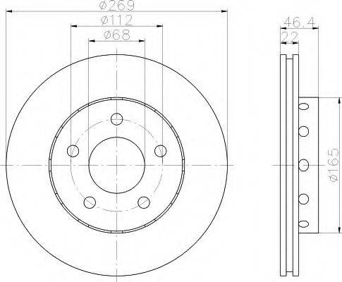 BENDIX 562176B гальмівний диск