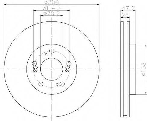 BENDIX 562283B гальмівний диск
