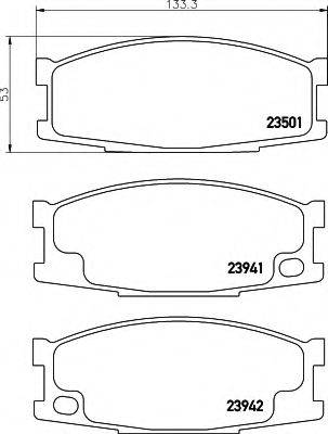 VALEO 598589 Комплект гальмівних колодок, дискове гальмо