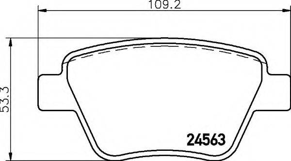 VW 5K0698451 Комплект гальмівних колодок, дискове гальмо