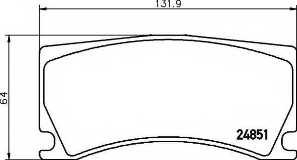 PEUGEOT 1610696480 Комплект гальмівних колодок, дискове гальмо
