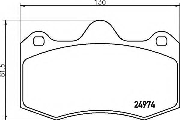 AUDI 6LL698151 Комплект гальмівних колодок, дискове гальмо
