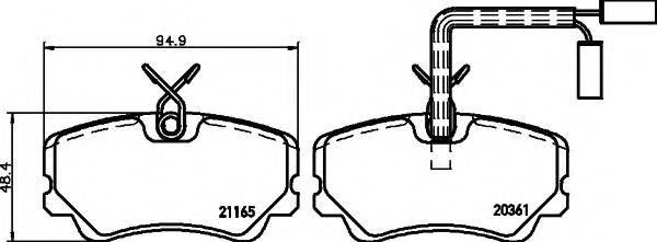 FIAT 795402 Комплект гальмівних колодок, дискове гальмо