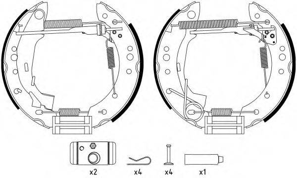 VALEO 554759 Комплект гальмівних колодок