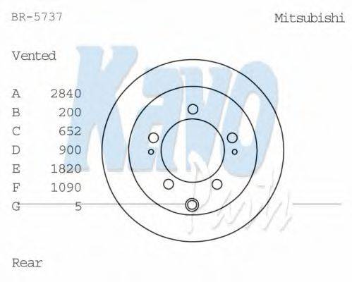 NPS M331I15 гальмівний диск