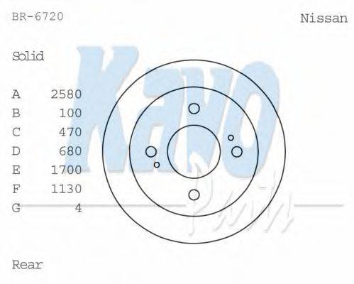 KAVO PARTS BR-6720