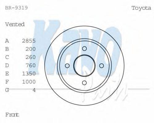 KAVO PARTS BR-9319