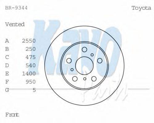 KAVO PARTS BR-9344