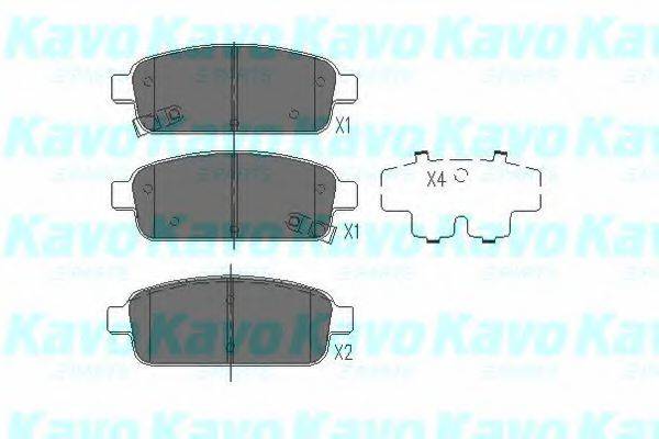 MK KASHIYAMA BP-1022 Комплект гальмівних колодок, дискове гальмо