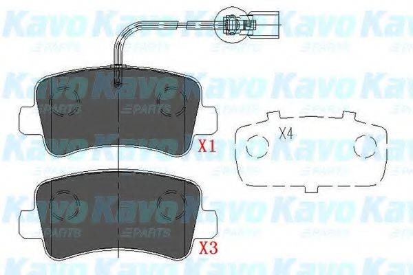 NISSAN 95513821 Комплект гальмівних колодок, дискове гальмо