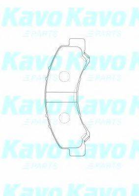 KAVO PARTS BP3516 Комплект гальмівних колодок, дискове гальмо