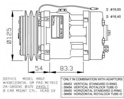 SANDEN 4862 Компресор, кондиціонер