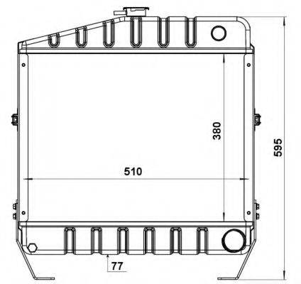 NRF 52153 Радіатор, охолодження двигуна