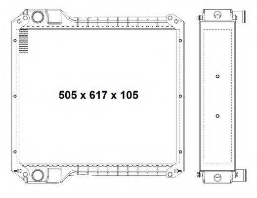 NRF 52167 Радіатор, охолодження двигуна