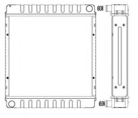NRF 55312 Радіатор, охолодження двигуна