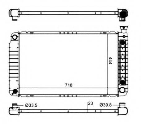 NRF 56012 Радіатор, охолодження двигуна