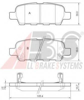KAVO PARTS 876.01 Комплект гальмівних колодок, дискове гальмо