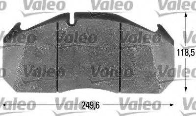 VALEO 29113 Комплект гальмівних колодок, дискове гальмо