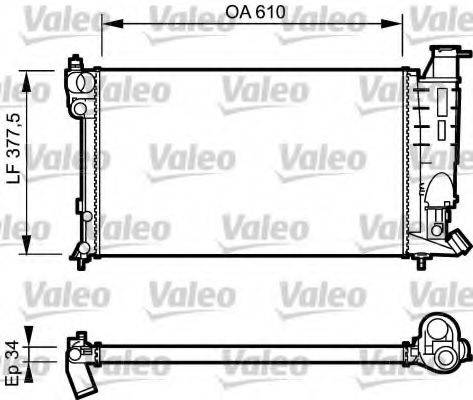 VALEO RC1048 Радіатор, охолодження двигуна