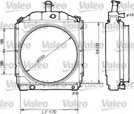 VALEO 34726 Радіатор, охолодження двигуна