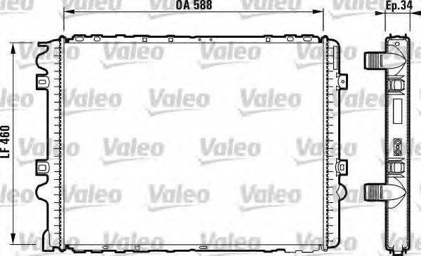 VALEO RA1122 Радіатор, охолодження двигуна