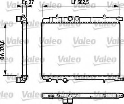 VALEO RA1124 Радіатор, охолодження двигуна