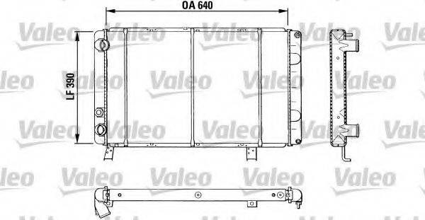 VALEO 33802 Радіатор, охолодження двигуна
