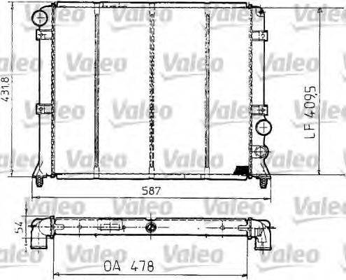 VALEO 22907 Радіатор, охолодження двигуна