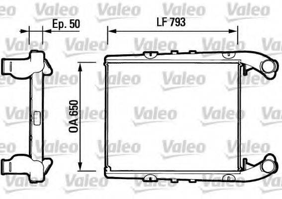 VALEO RA043 Інтеркулер