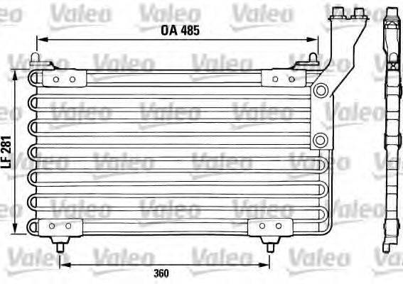 VALEO CA392 Конденсатор, кондиціонер