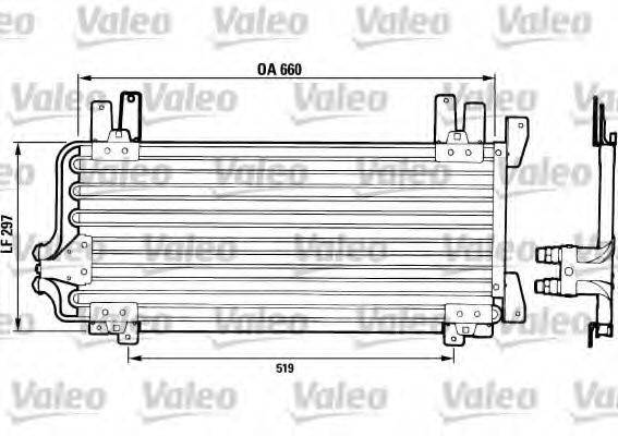 VALEO CA401 Конденсатор, кондиціонер