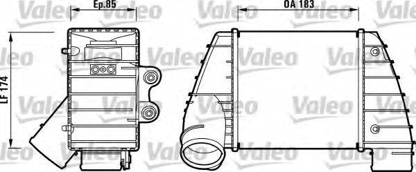 VALEO IA1043 Інтеркулер