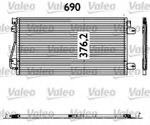 VALEO CA1248 Конденсатор, кондиціонер