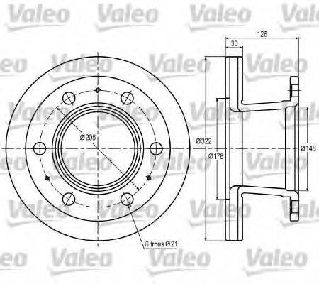 VALEO DF991 гальмівний диск