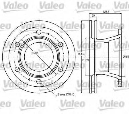 VALEO DF992 гальмівний диск