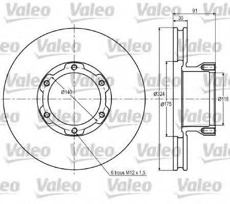 VALEO DF964 гальмівний диск