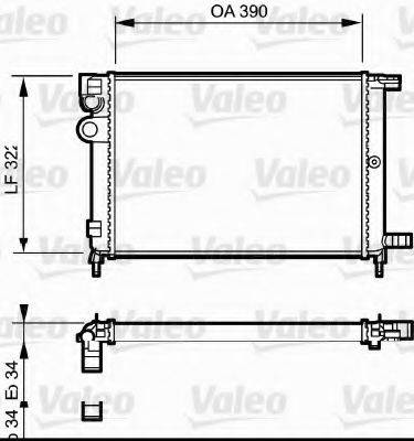 VALEO 231177 Радіатор, охолодження двигуна