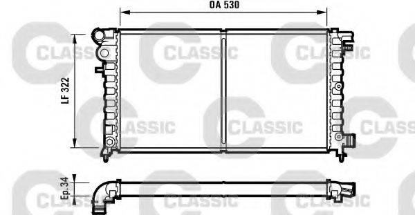 KALE OTO RADYATOR 155900 Радіатор, охолодження двигуна