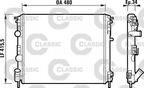 SACHS 1085 Радіатор, охолодження двигуна