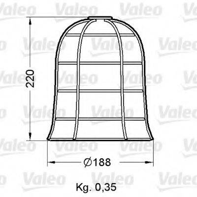 VALEO 40036 Грати ліхтаря покажчика повороту