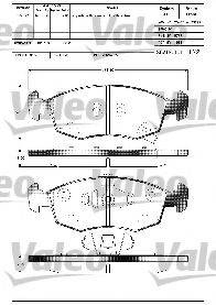 CHRYSLER 77366378 Комплект гальмівних колодок, дискове гальмо