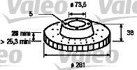 DEX DF089 гальмівний диск