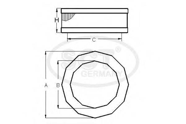 MANN-FILTER C 1821 Повітряний фільтр