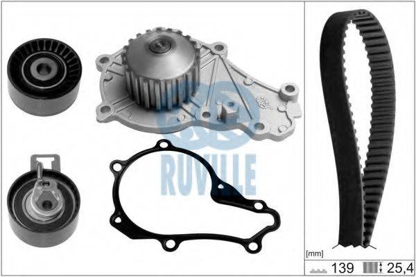FORD 1 753 582 Водяний насос + комплект зубчастого ременя