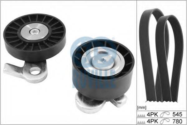 GATES K024PK550 Полікліновий ремінний комплект